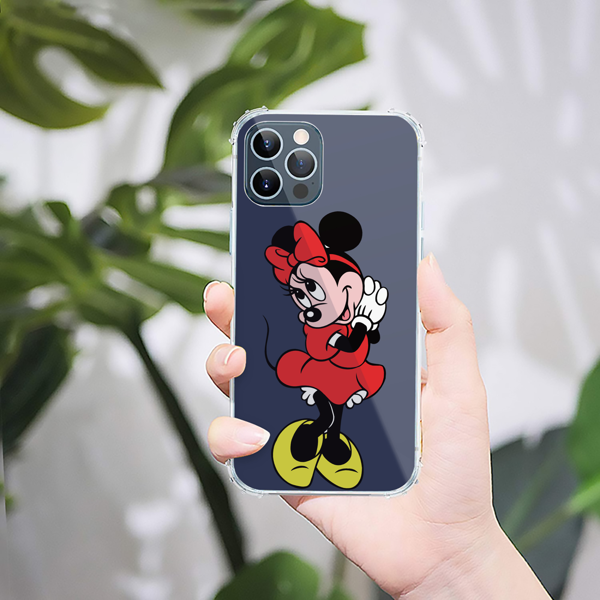 （画像用） ミッキーマウス Mickey Mouse 【iPhone 12シリーズ対応】透明スマホケース（クリアソフトケース）